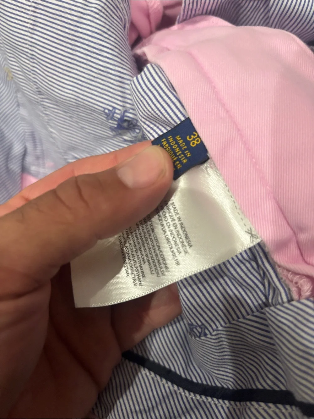 Polo by Ralph Lauren Light Pink Flat Front Chino Shorts